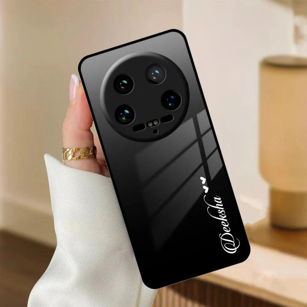 Customize Name Gradient Glass Case Cover Black For Redmi/Xiaomi - ShopOnCliQ