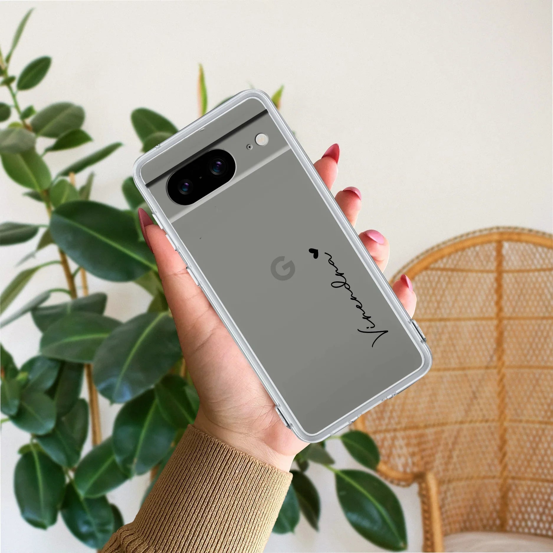 Customize Name Anti Yellow Clear Phone Case For Google - ShopOnCliQ