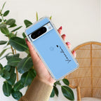 Customize Name Transparent Silicon Case For Google Pixel 8 Pro 5G