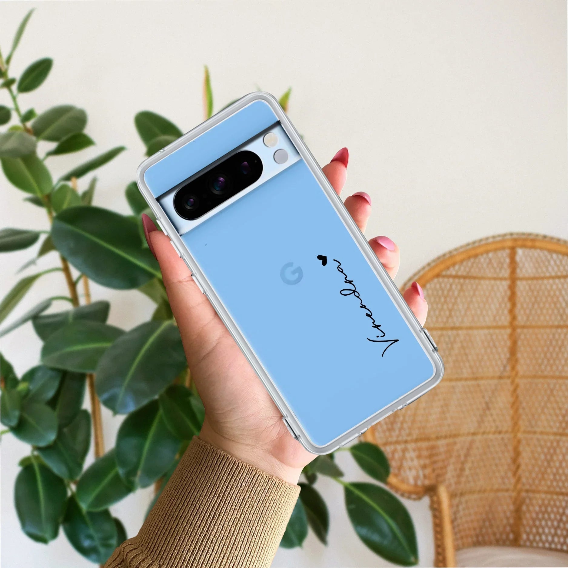 Customize Name Anti Yellow Clear Phone Case For Google - ShopOnCliQ