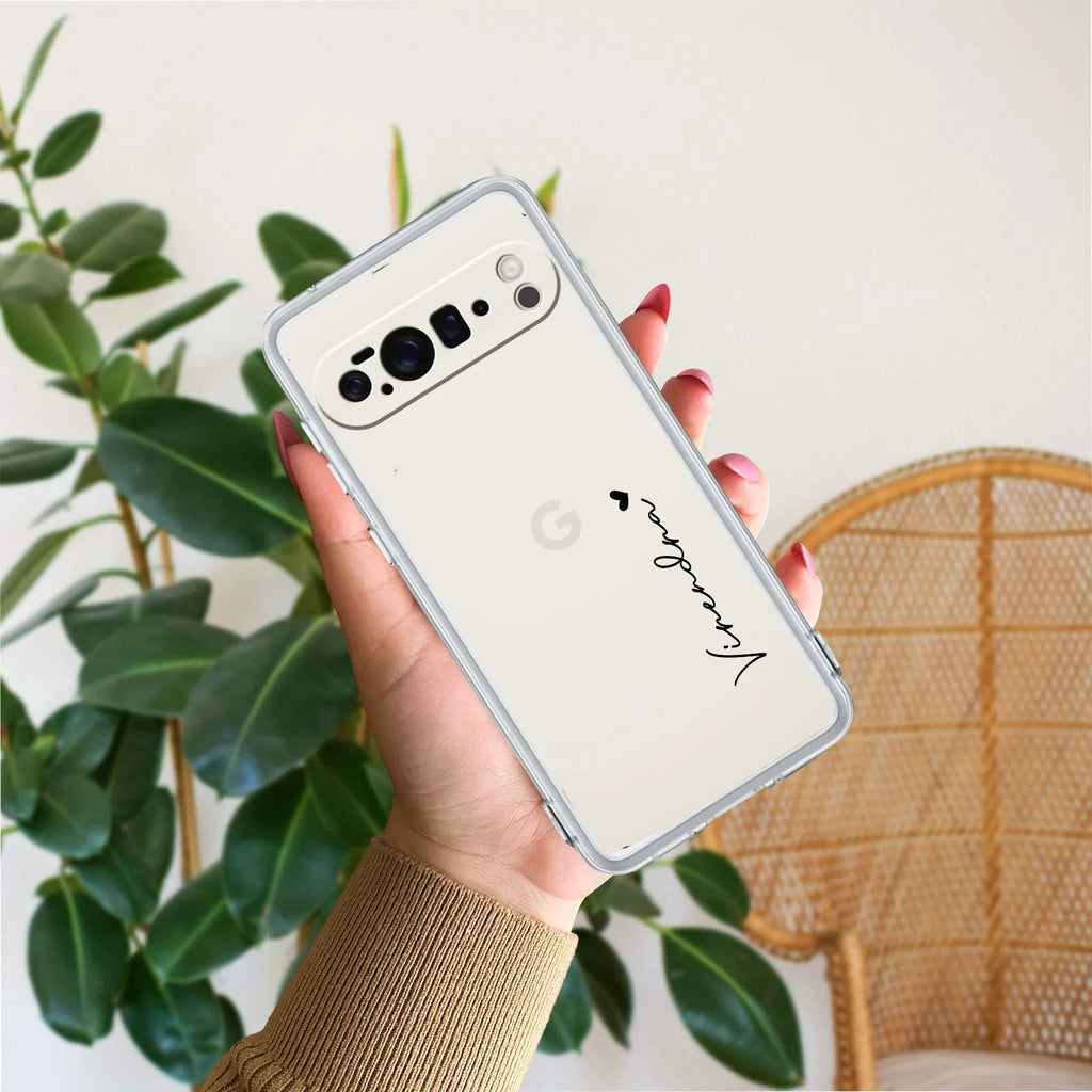 Customize Name Transparent Silicon Case For Google Pixel 10a 5G