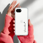 Customize Name Transparent Silicon Case For iPhone 17e