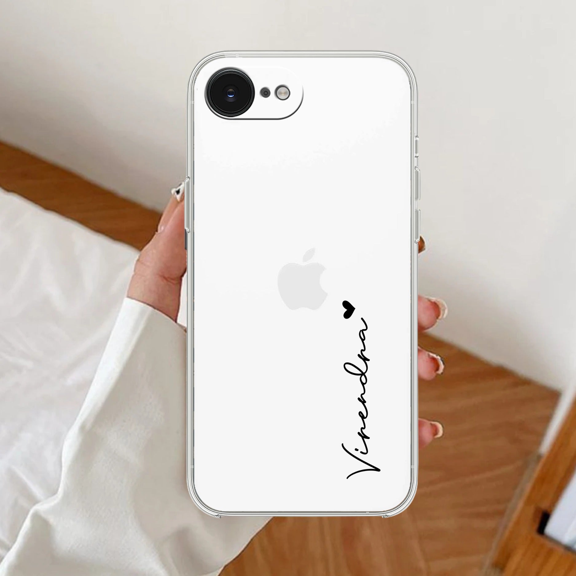 Customize Name Anti Yellow Clear Case For iPhone 17e