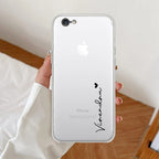 Customize Name Anti Yellow Clear Case For iPhone 7 / iPhone 8 / iPhone Se 2020