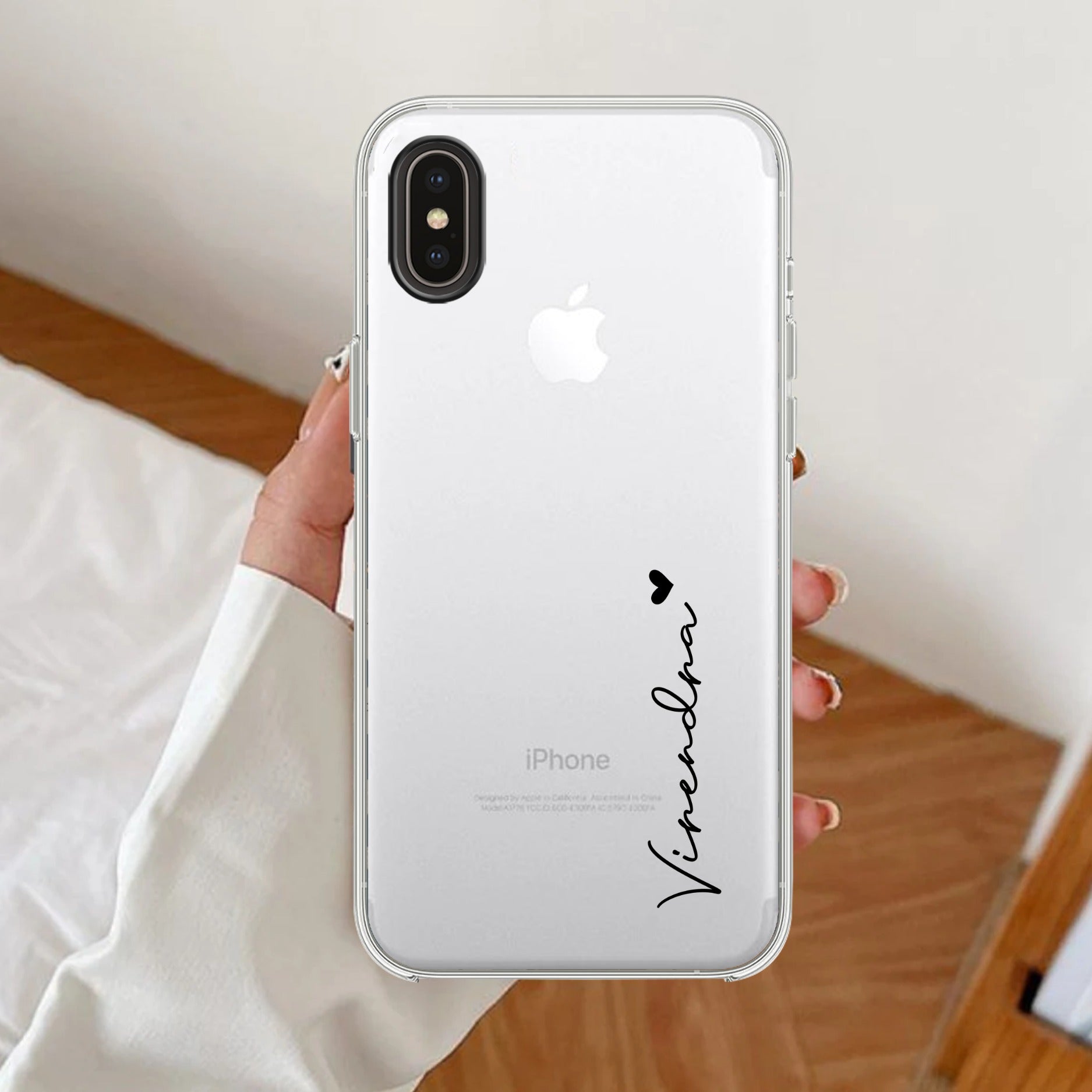 Customize Name Transparent Silicon Case For IPhone