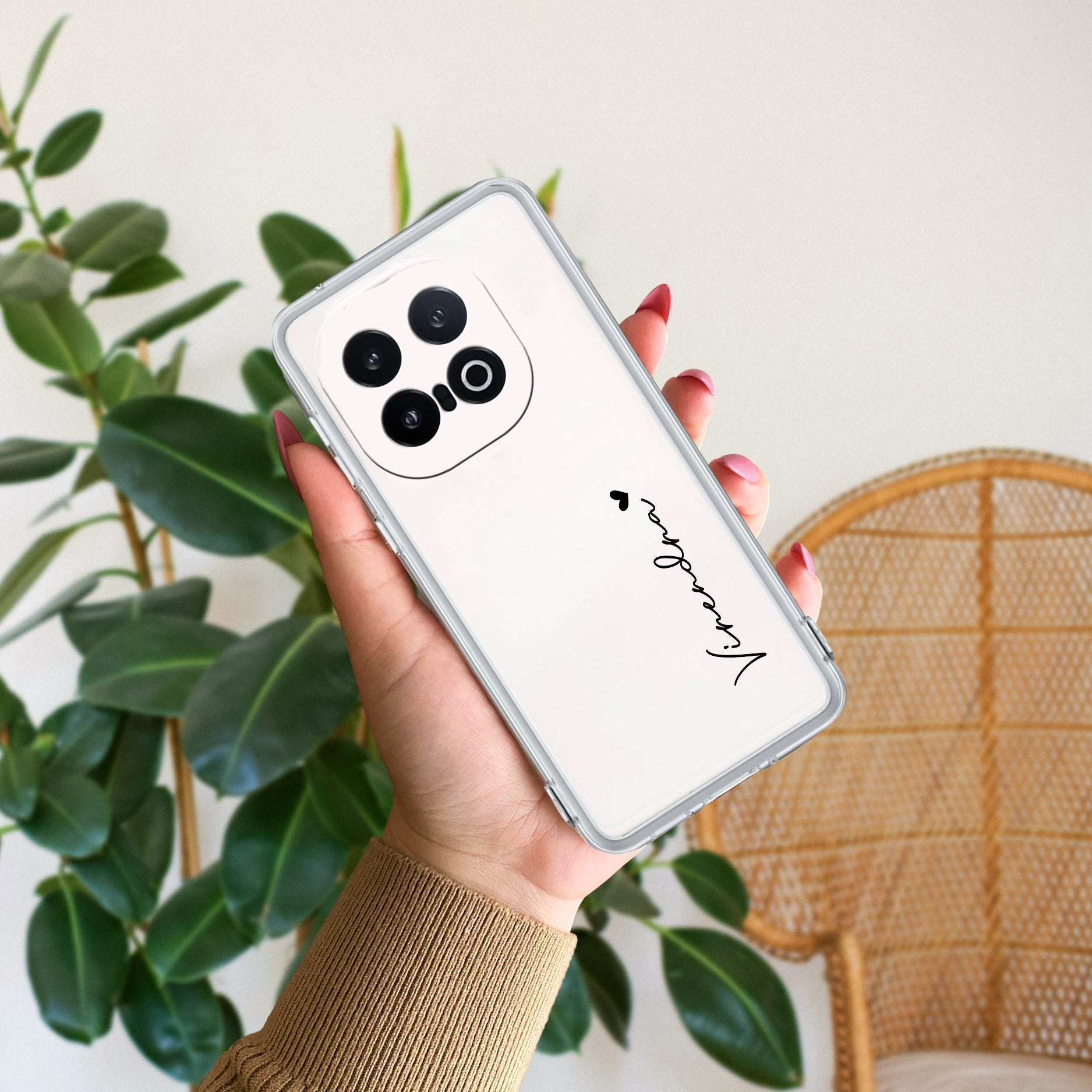 Customize Name Transparent Silicon Case For iQOO 13 5G