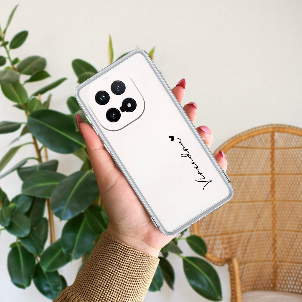 Customize Name Transparent Silicon Case For iQOO - ShopOnCliQ