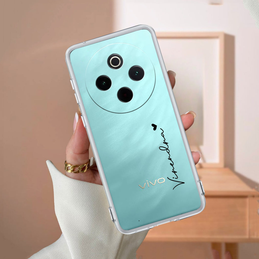 Customize Name Transparent Silicon Case For iQOO - ShopOnCliQ