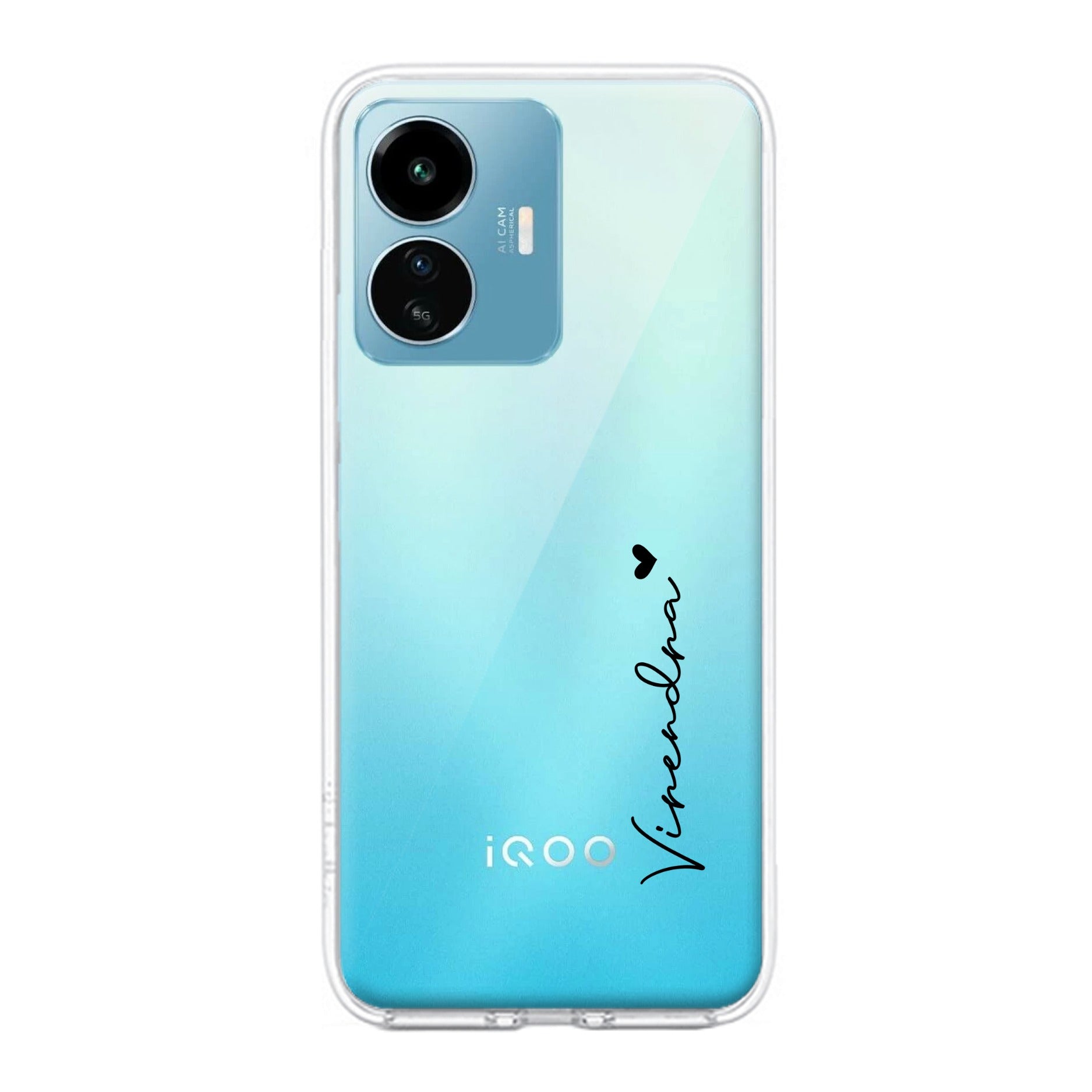 Customize Name Transparent Silicon Case For iQOO Z10x 5G