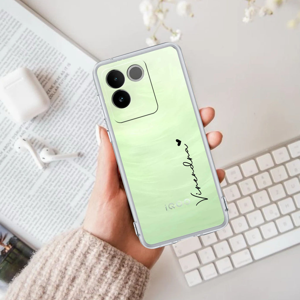 Customize Name Transparent Silicon Case For iQOO 12 5G