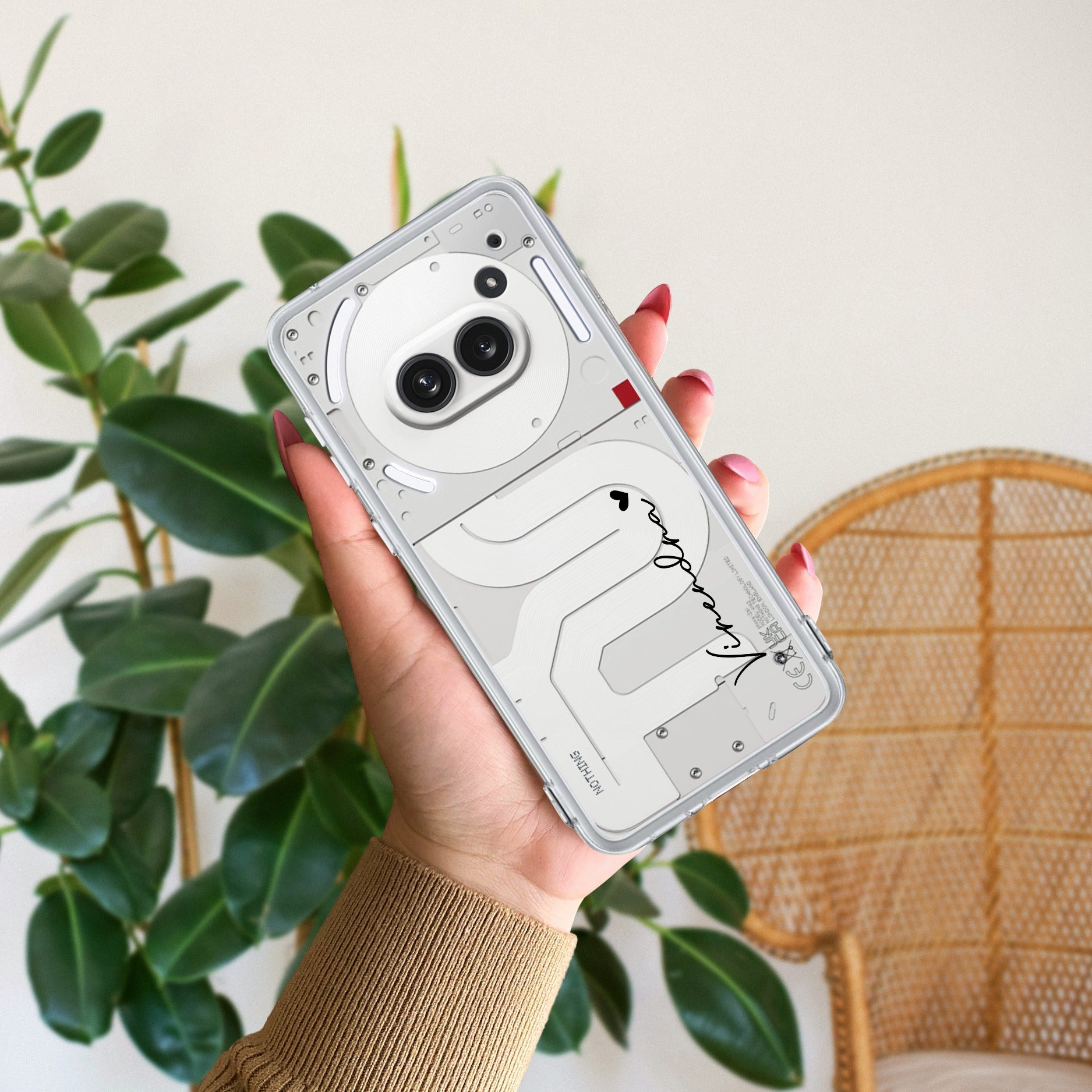 Customize Name Transparent Silicon Case For Nothing Phone 2a 5G