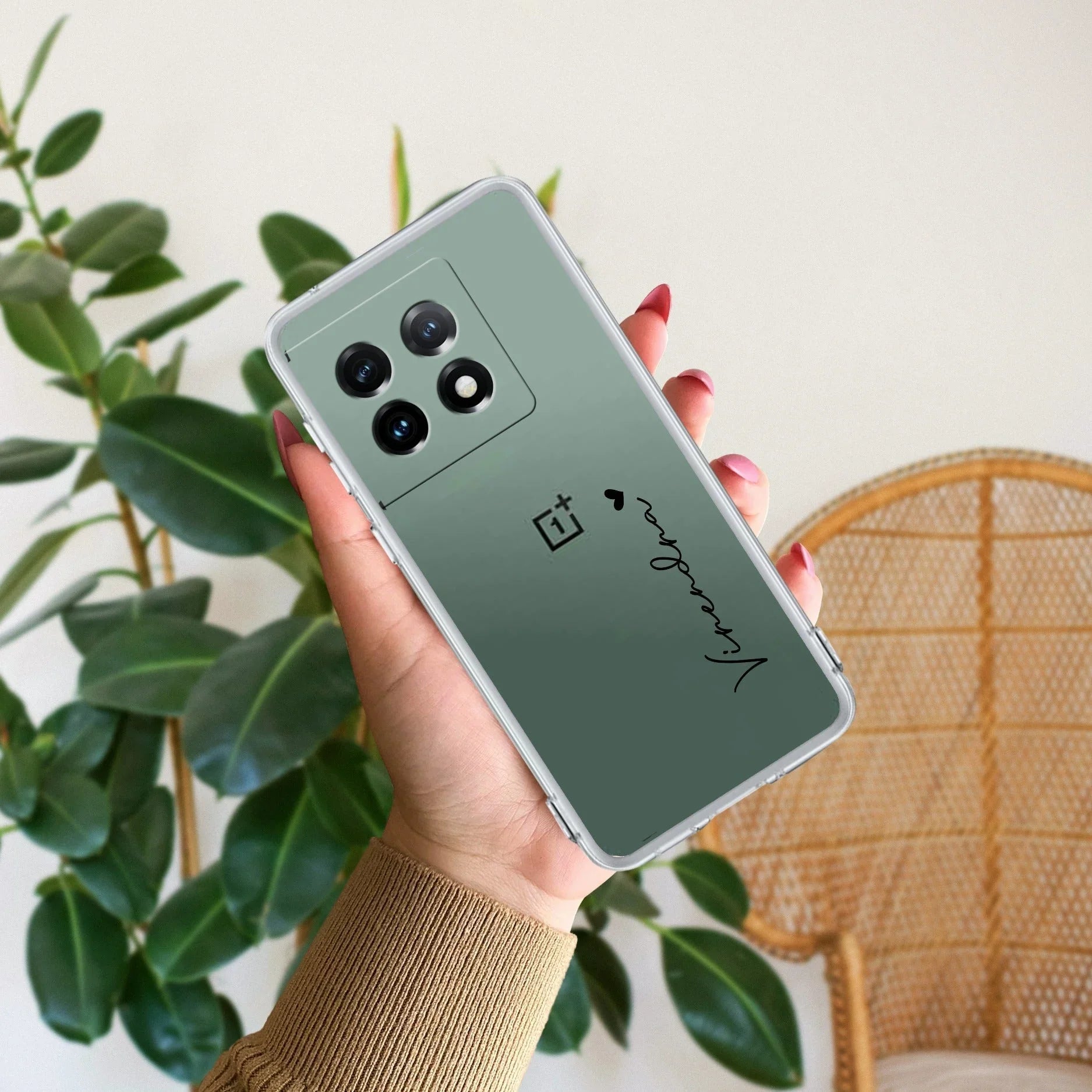 Customize Name Anti Yellow Clear Phone Case For OnePlus - ShopOnCliQ