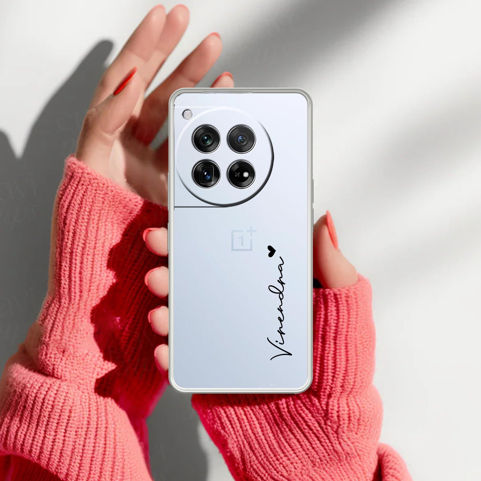 Customize Name Transparent Silicon Case For OnePlus