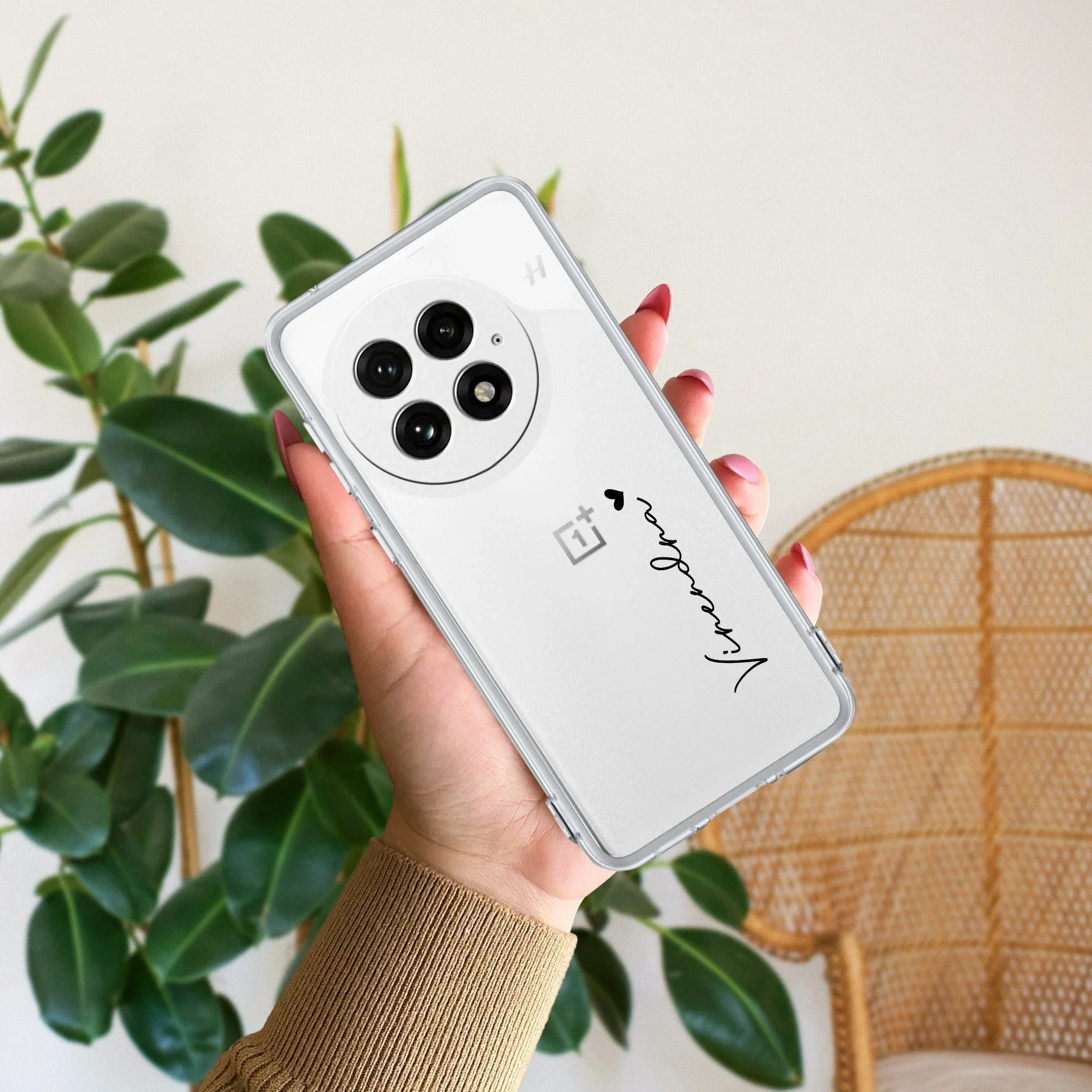 Customize Name Anti Yellow Clear Phone Case For OnePlus - ShopOnCliQ