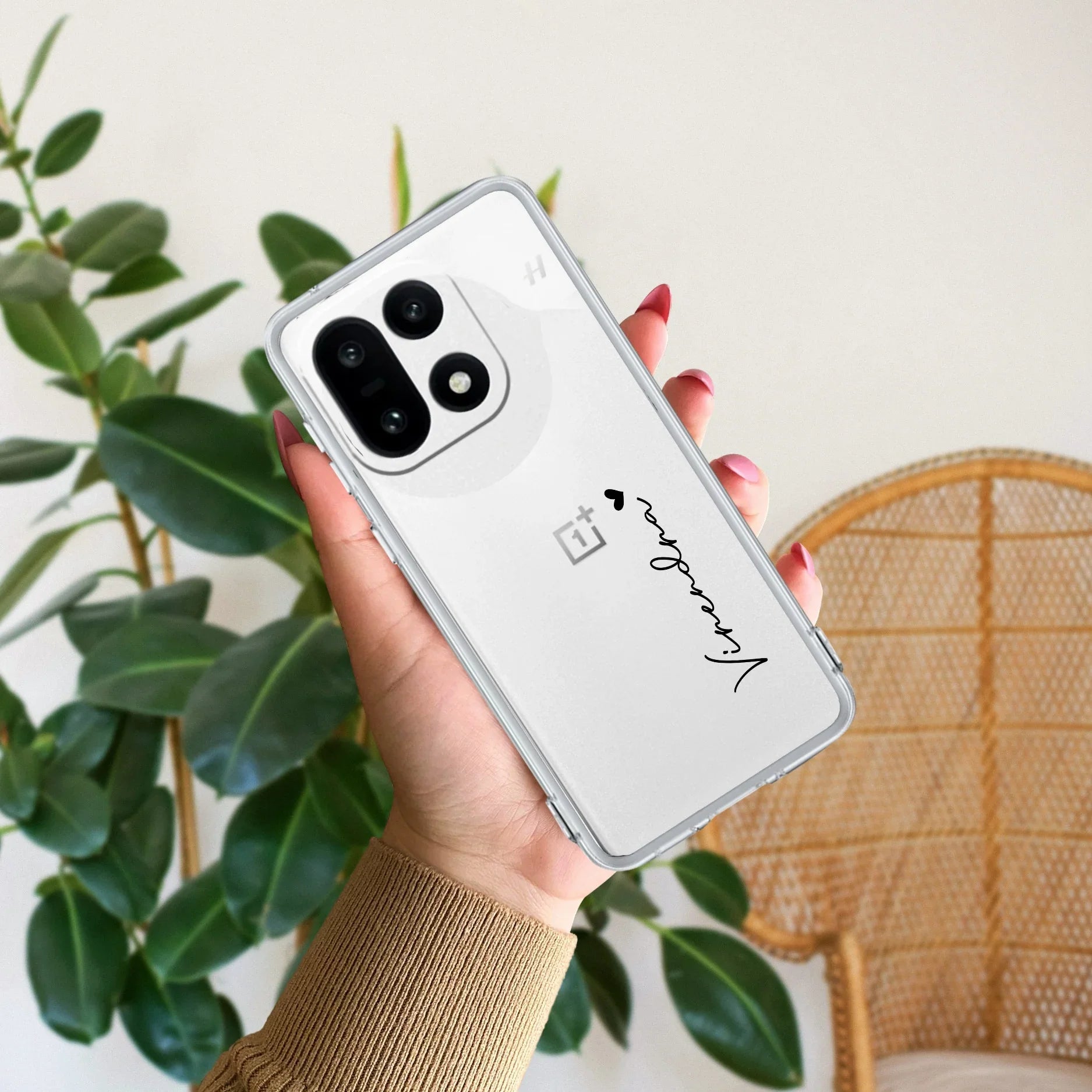 Customize Name Anti Yellow Clear Phone Case For OnePlus - ShopOnCliQ