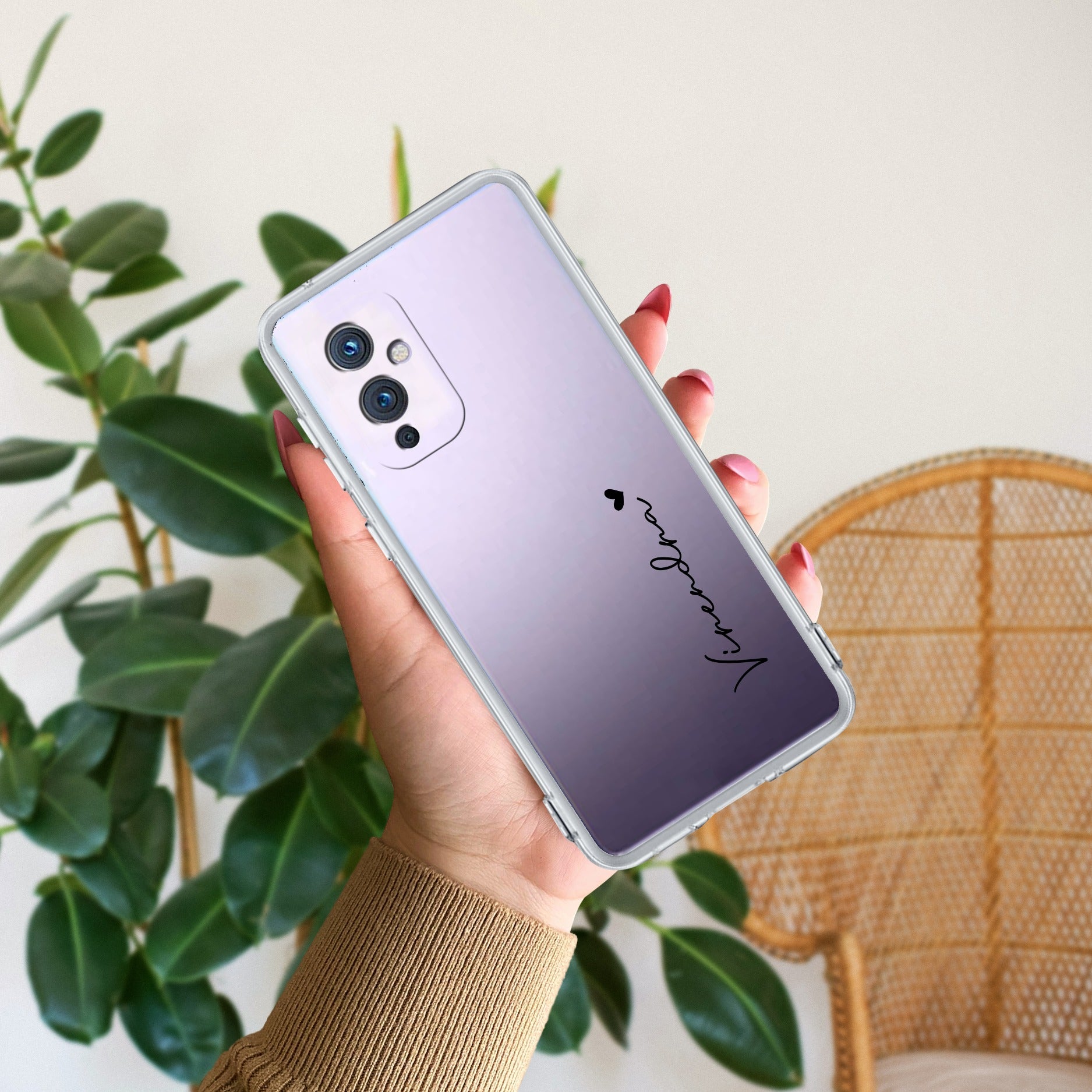 Customize Name Anti Yellow Case For OnePlus 9