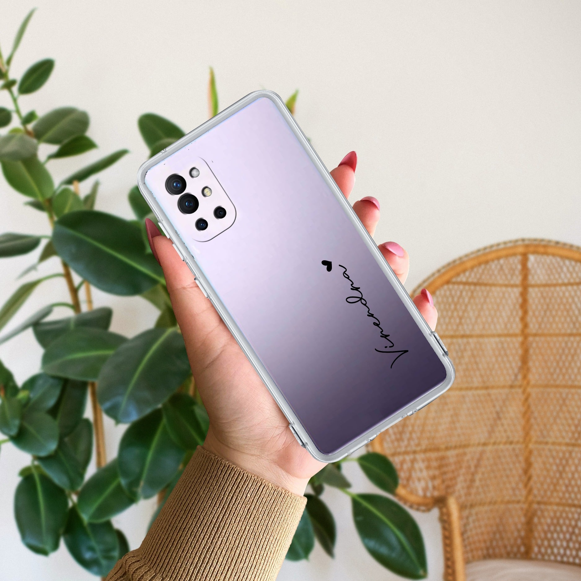 Customize Name Anti Yellow Case For OnePlus 8t / OnePlus 9R