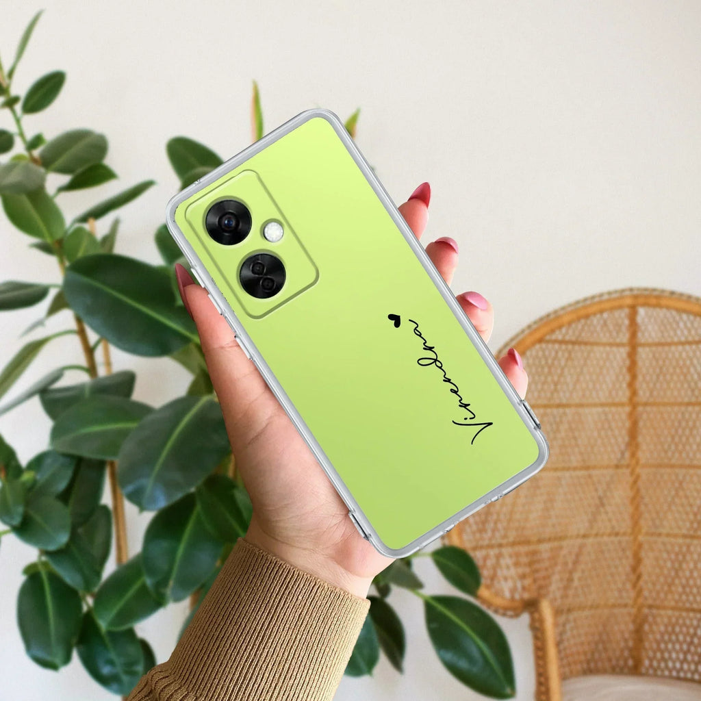 Customize Name Transparent Silicon Case For OnePlus 12 5G