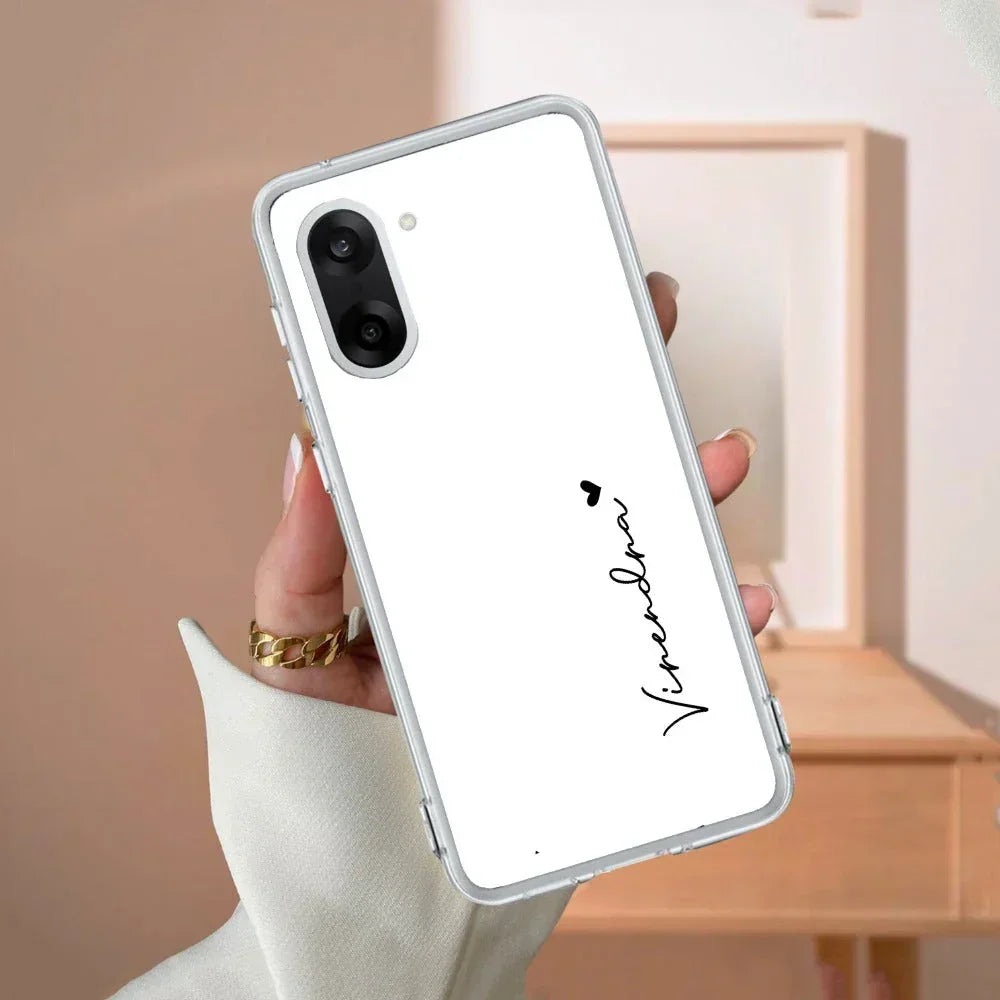 Customize Name Transparent Silicon Case For OnePlus