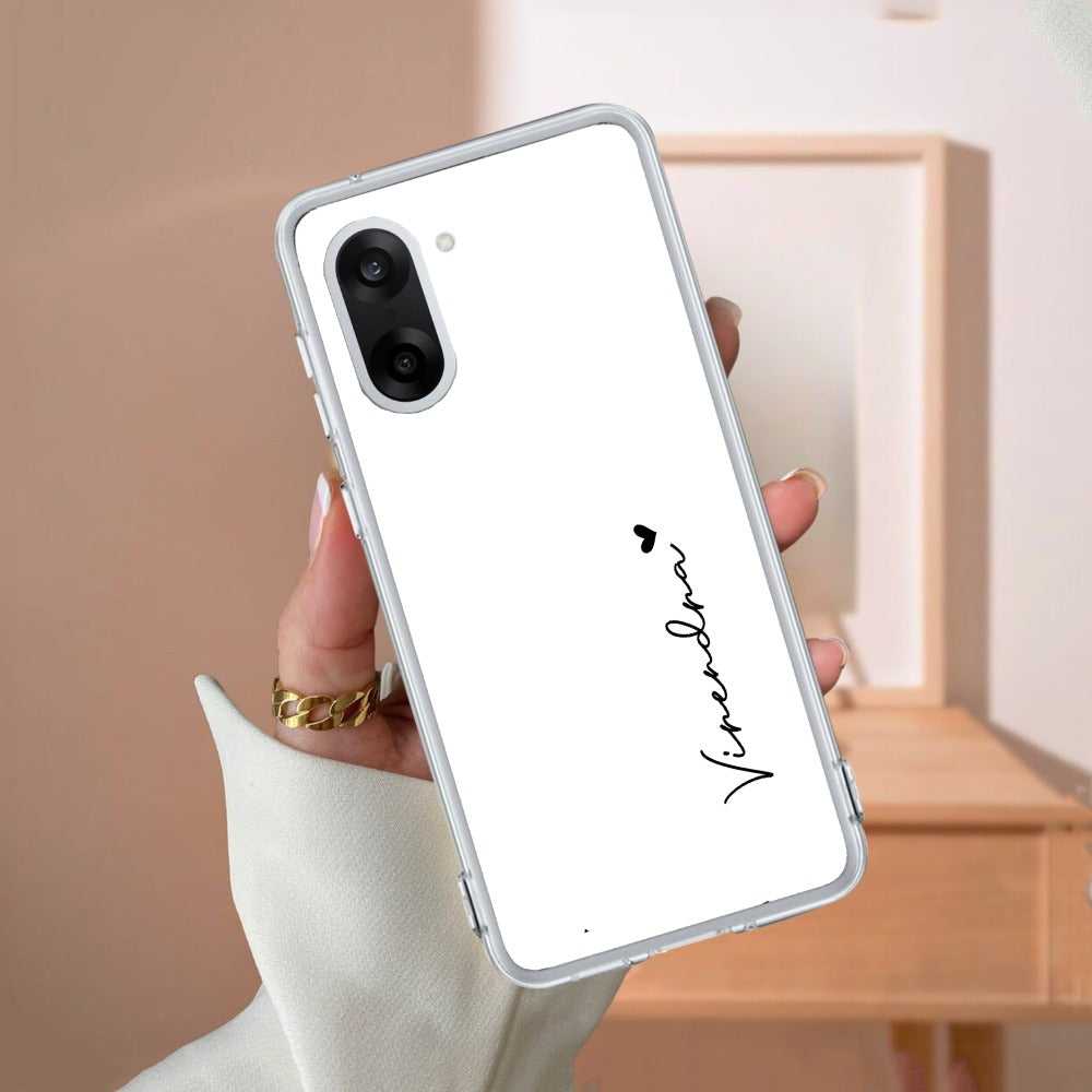 Customize Name Transparent Silicon Case For OnePlus