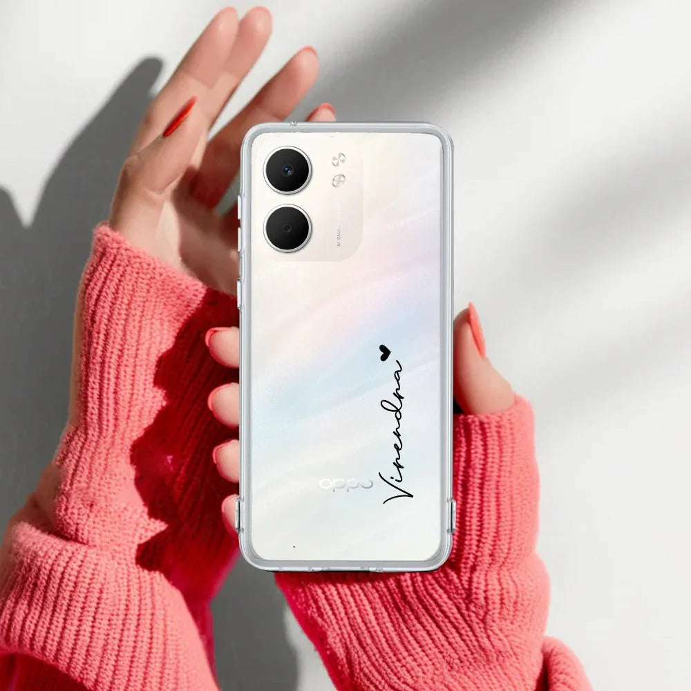 Customize Name Anti Yellow Clear Phone Case For Oppo - ShopOnCliQ