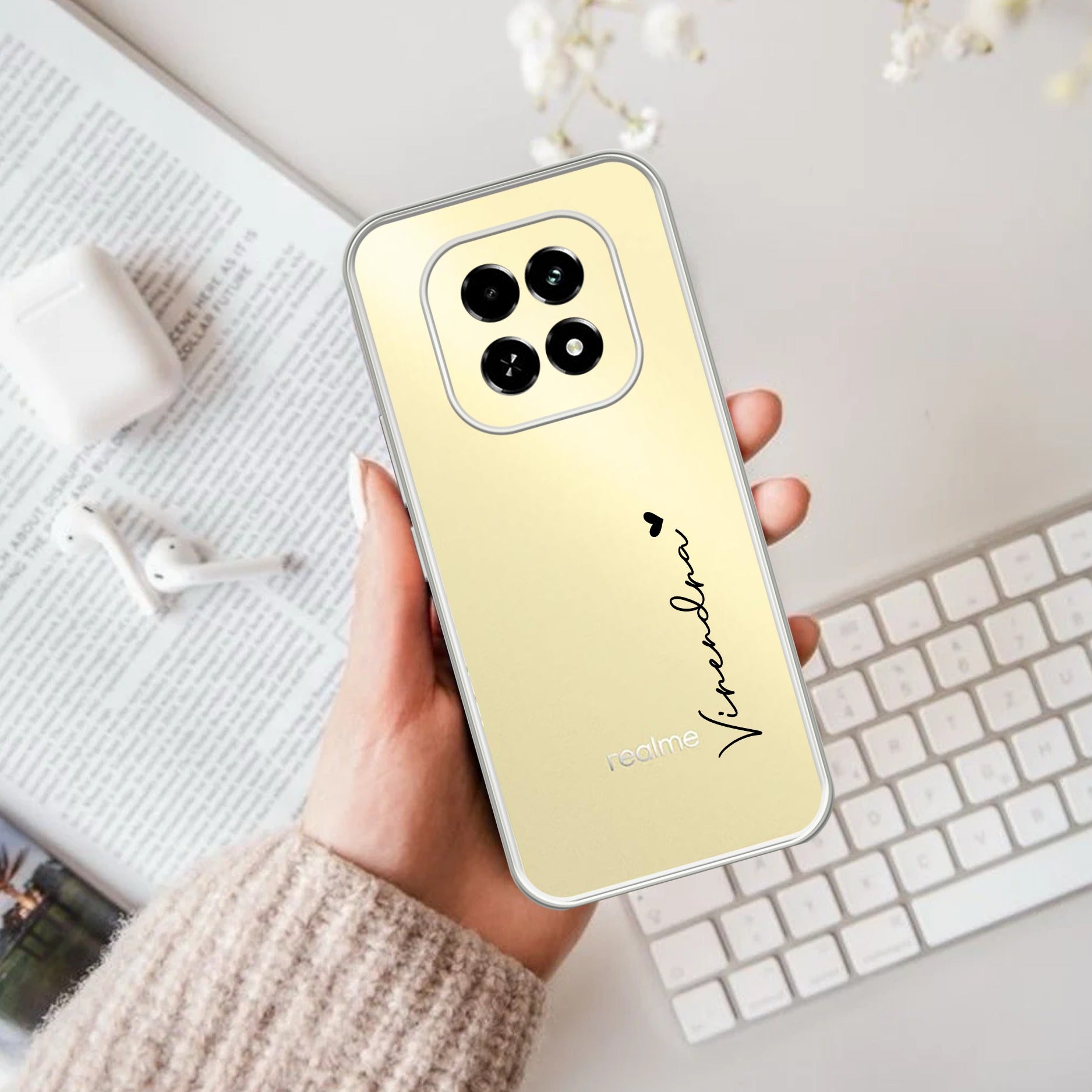 Customize Name Transparent Silicon Case For Oppo F29 5G