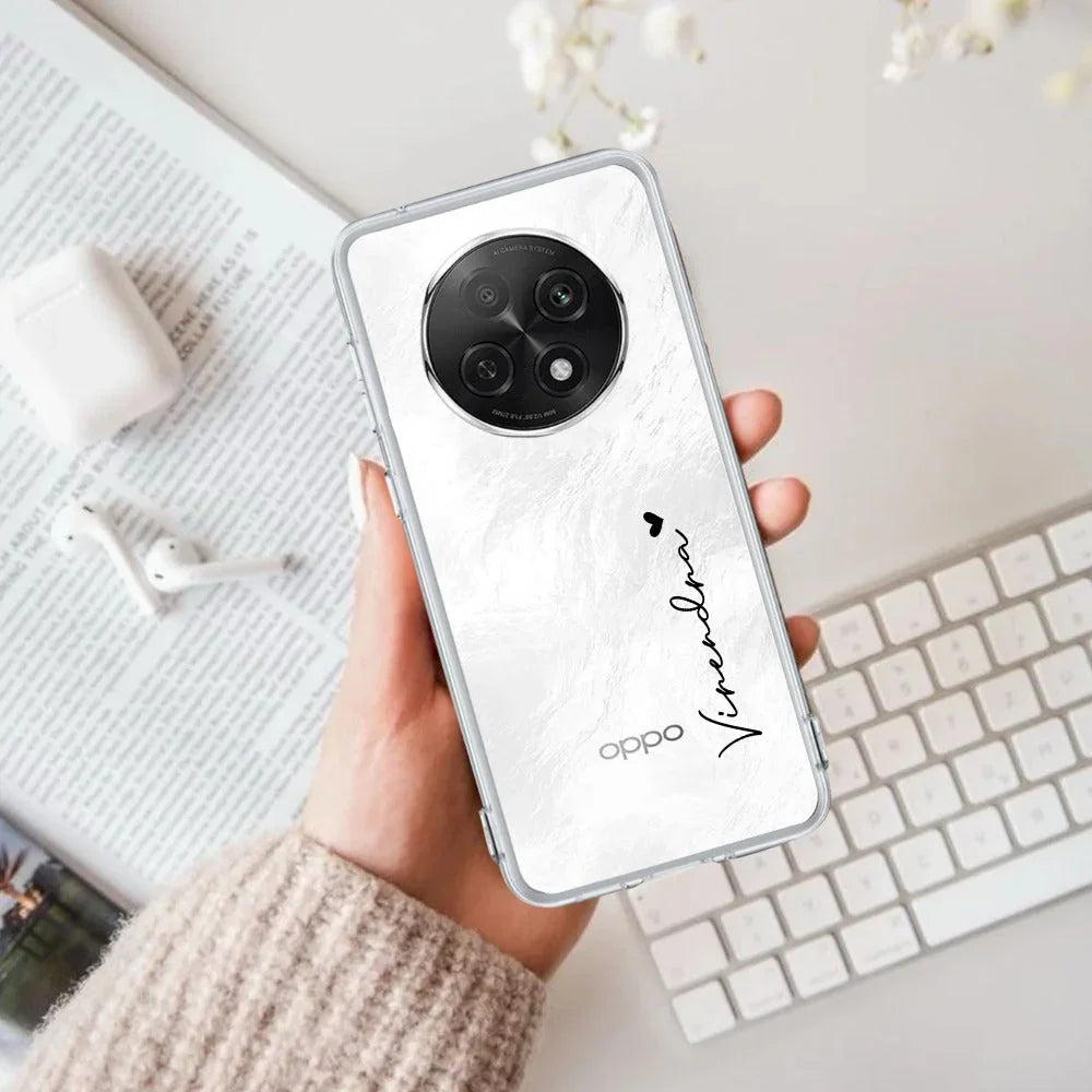 Customize Name Anti Yellow Clear Phone Case For Oppo - ShopOnCliQ