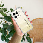 Customize Name Transparent Silicon Case For Oppo F31 5G