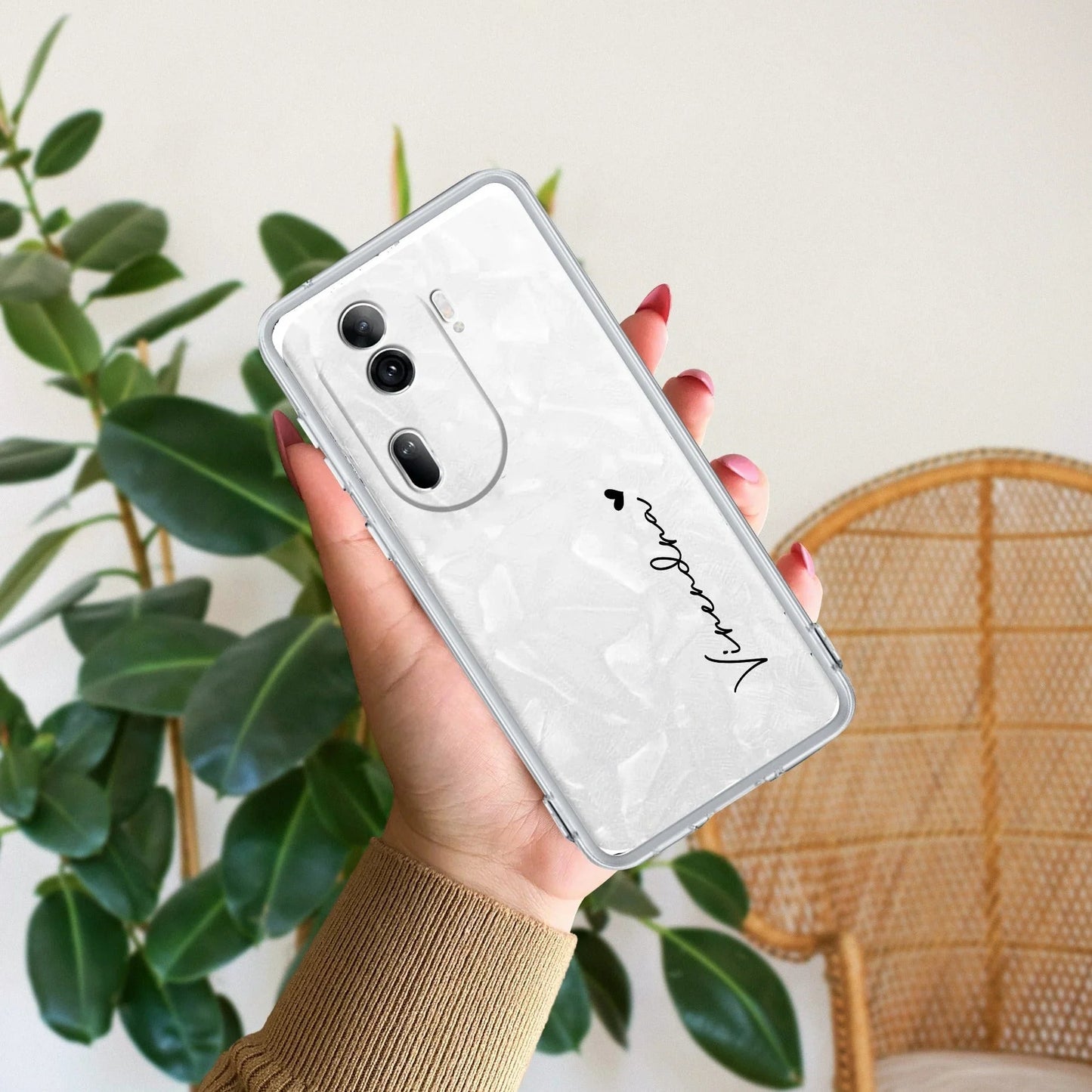 Customize Name Anti Yellow Clear Phone Case For Oppo - ShopOnCliQ