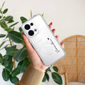 Customize Name Transparent Silicon Case For Oppo F19 / Oppo F19s