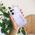 Customize Name Transparent Silicon Case For Oppo F25 Pro 5G
