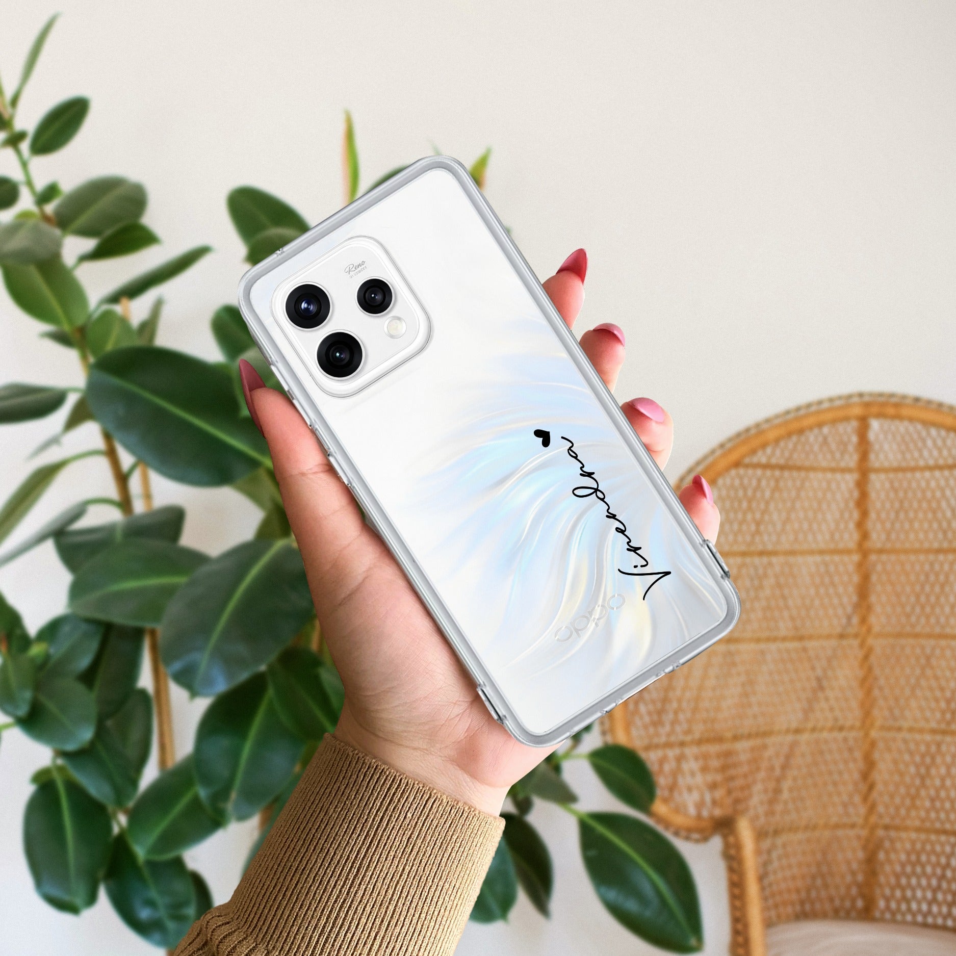 Customize Name Transparent Silicon Case For Oppo - ShopOnCliQ