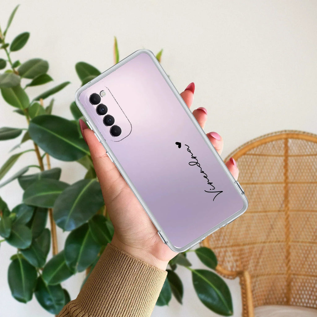 Customize Name Anti Yellow Case For Oppo Reno 4 Pro