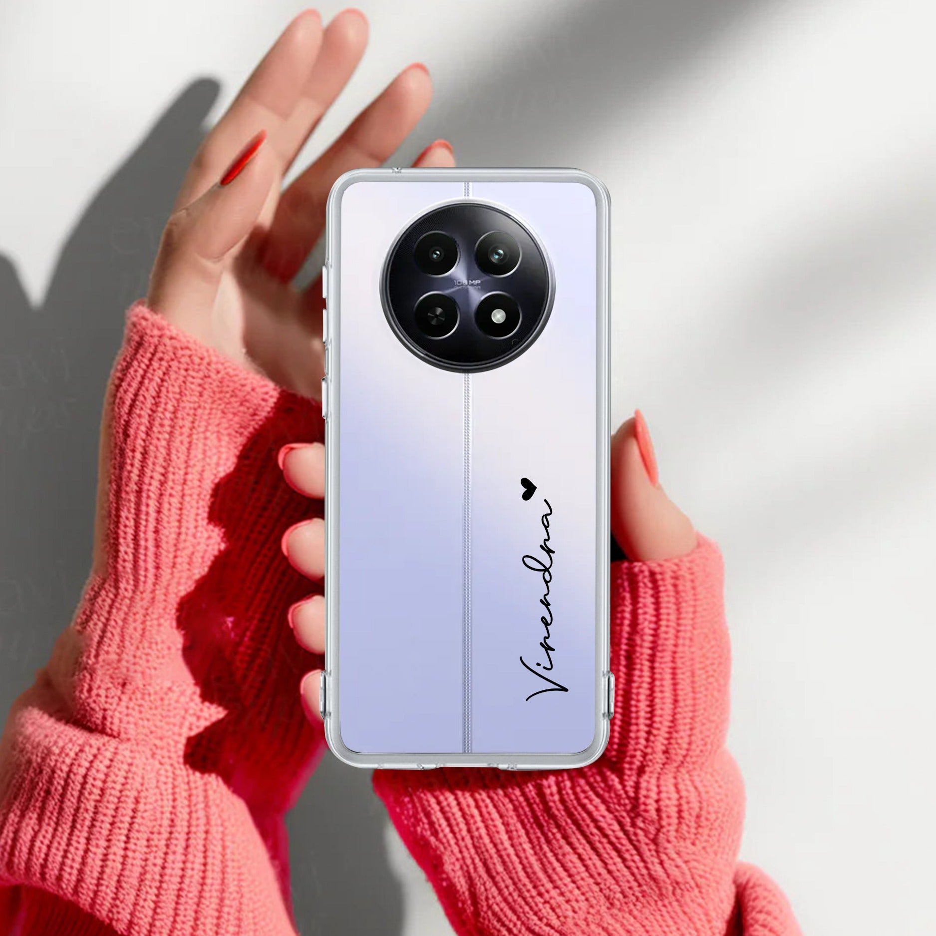 Customize Name Transparent Silicon Case For Realme 13 5G