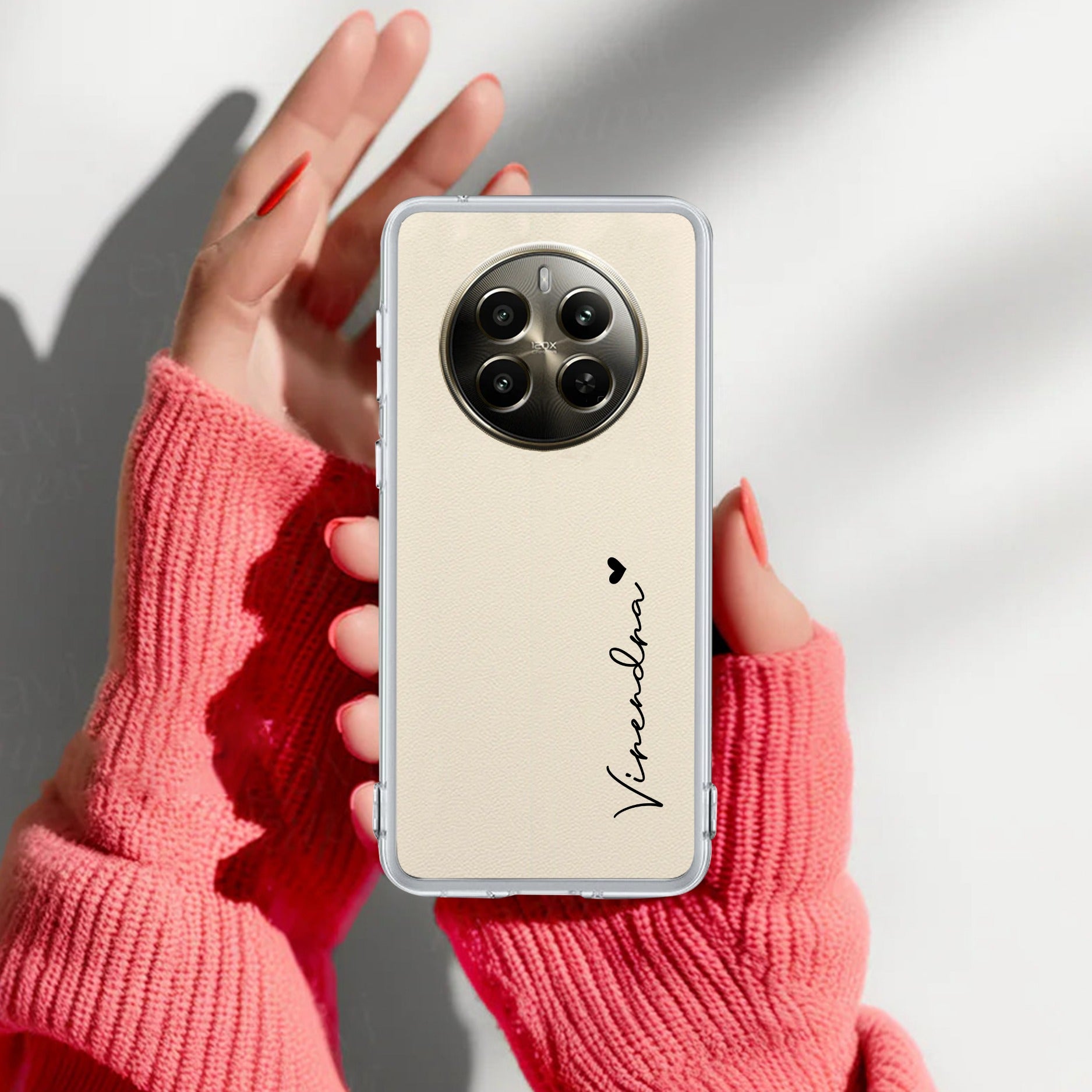 Customize Name Transparent Silicon Case For Realme 12 Pro 5G