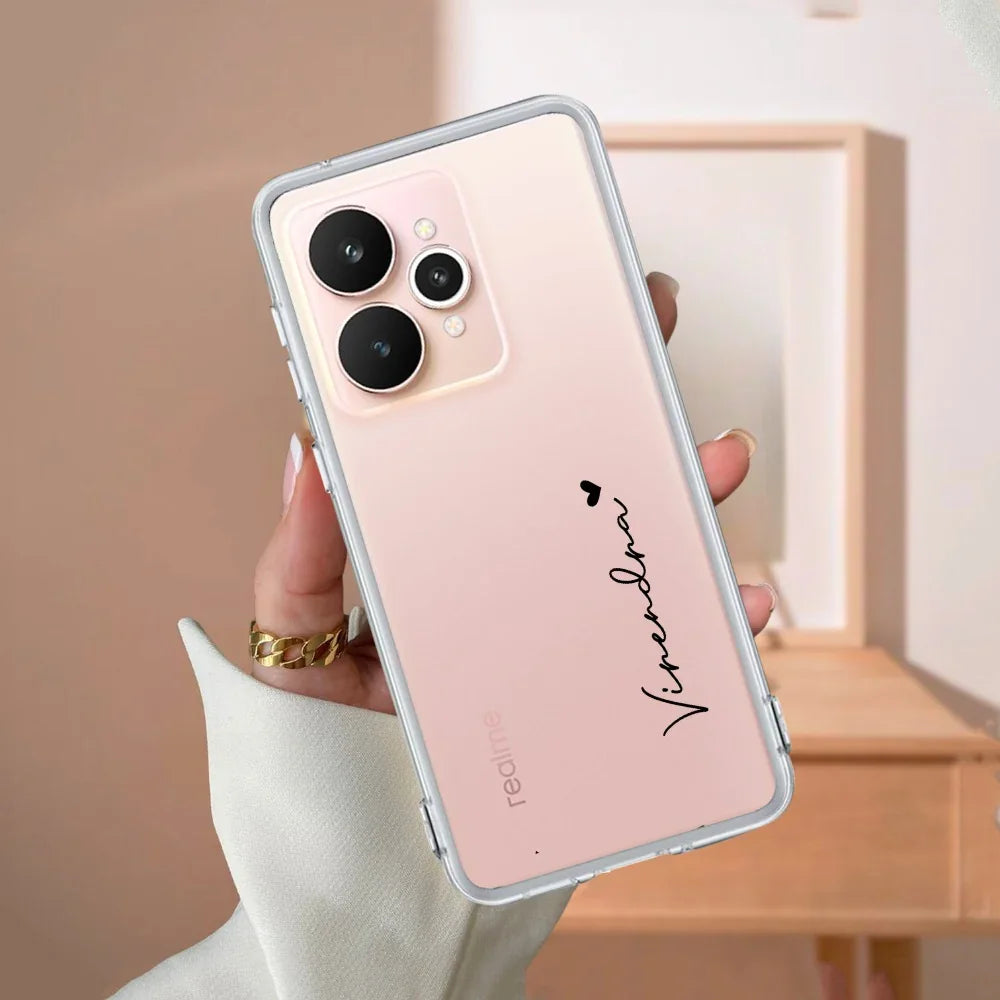 Customize Name Transparent Silicon Case For Realme/Narzo - ShopOnCliQ