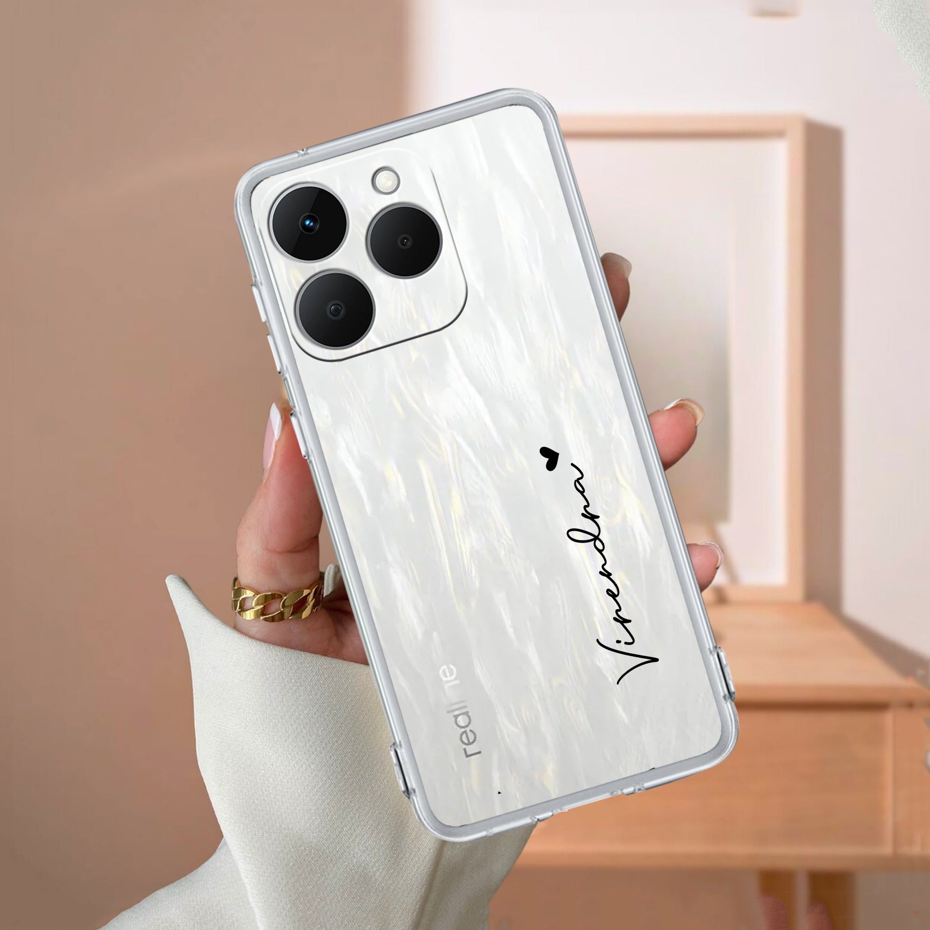 Customize Name Anti Yellow Case For Realme 15T 5G