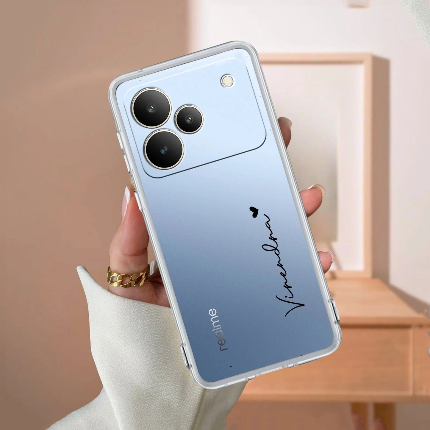 Customize Name Anti Yellow Clear Phone Case For Realme/Narzo - ShopOnCliQ