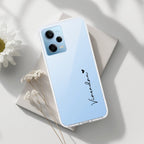 Customize Name Transparent Silicon Case For Redmi Note 12 5G