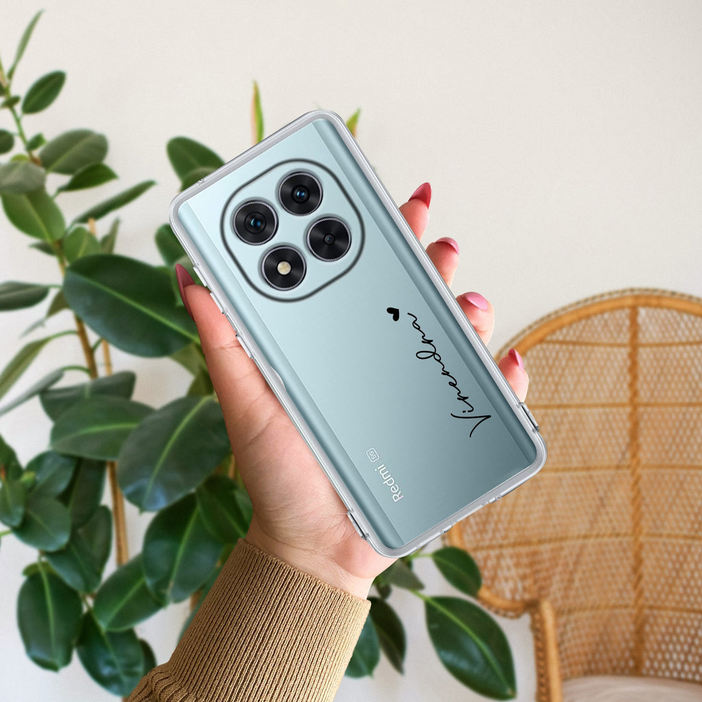 Customize Name Anti Yellow Case For Redmi Note 14 Pro 5G