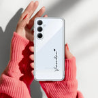 Customize Name Transparent Silicon Case For Samsung Galaxy A05s 5G