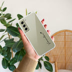 Customize Name Anti Yellow Case For Samsung Galaxy S21 Plus