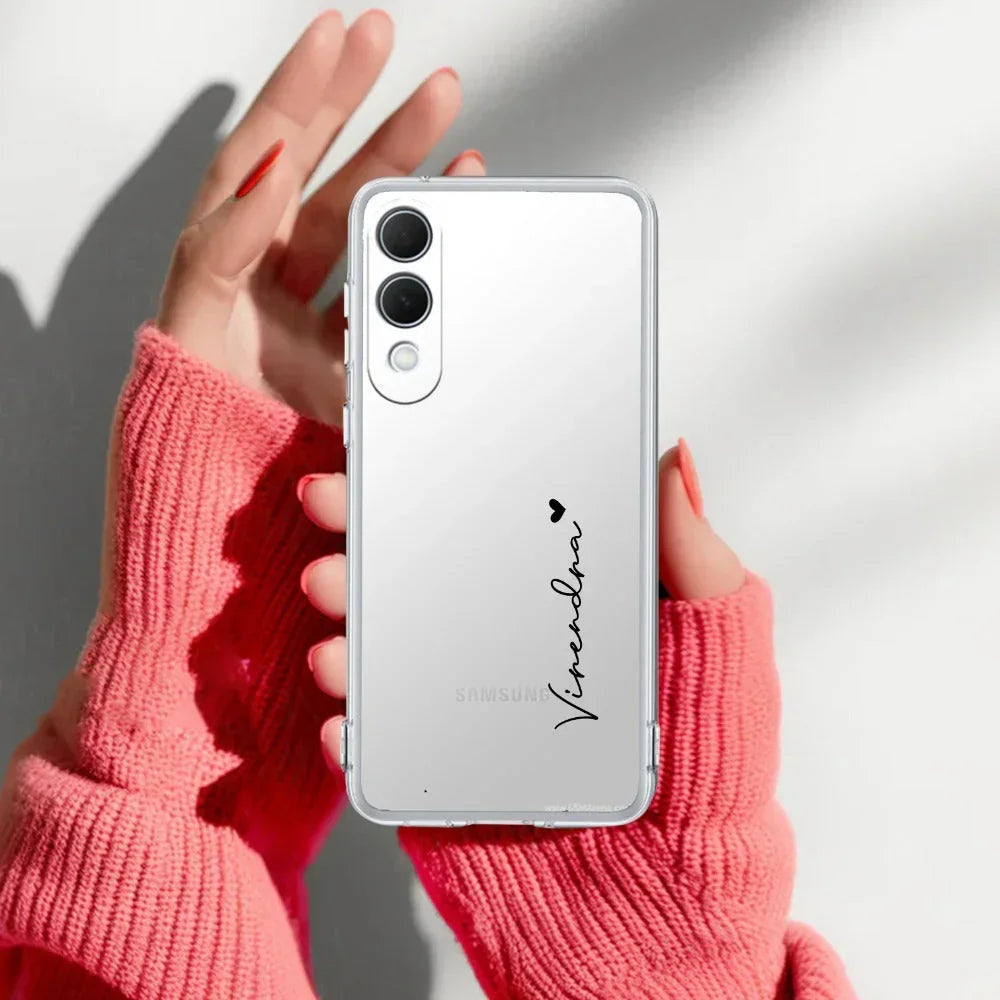 Customize Name Transparent Silicon Case For Samsung Galaxy A05s 5G