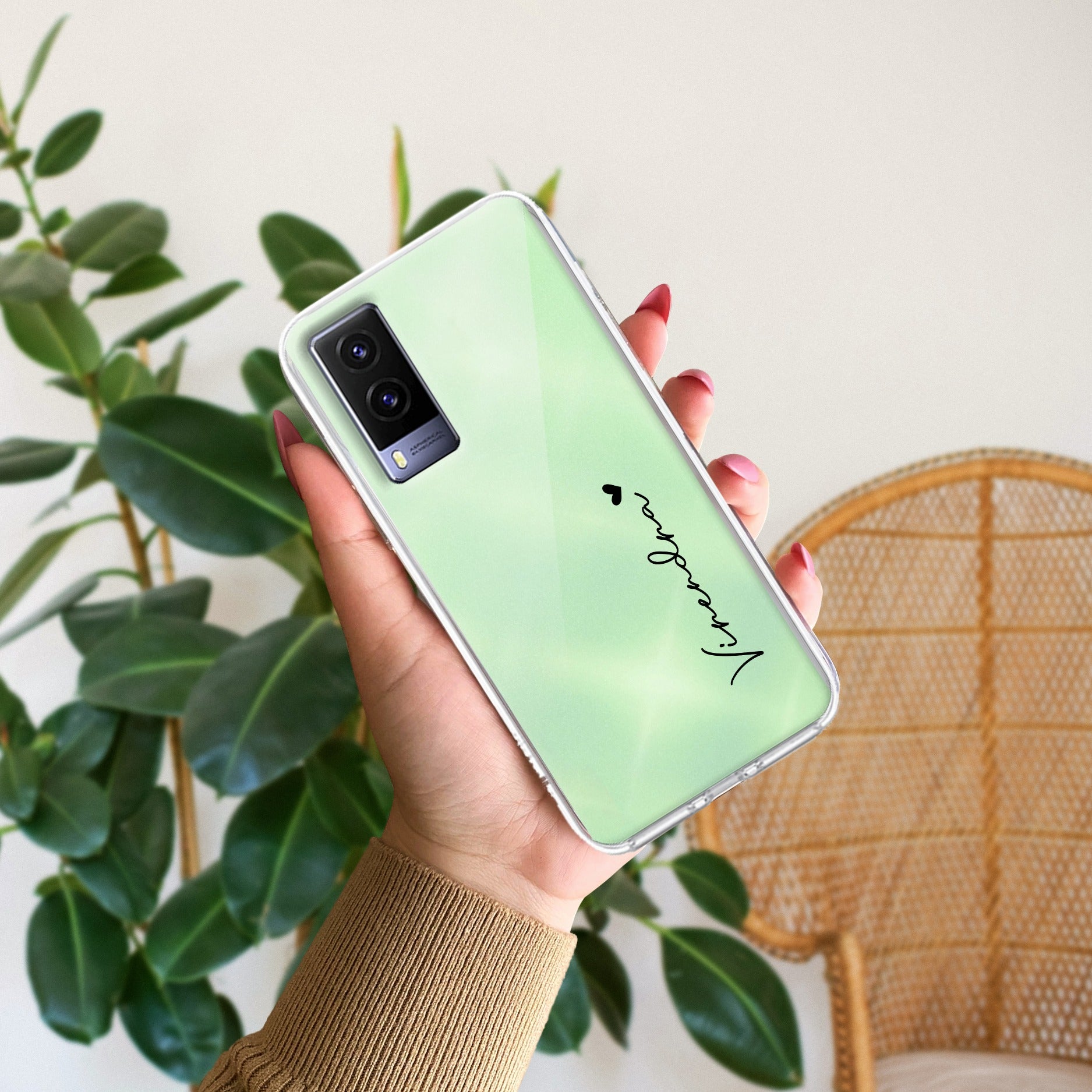 Customize Name Anti Yellow Case For Vivo V21e 5G