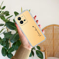 Customize Name Transparent Silicon Case For Vivo V25