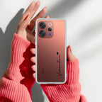 Customize Name Transparent Silicon Case For Vivo