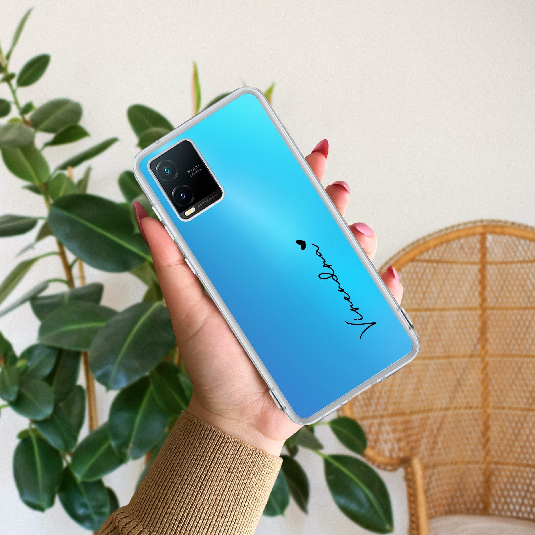 Customize Name Anti Yellow Case For Vivo Y21 / Vivo Y21A / Vivo Y21E /Vivo Y21S/ Vivo Y21T