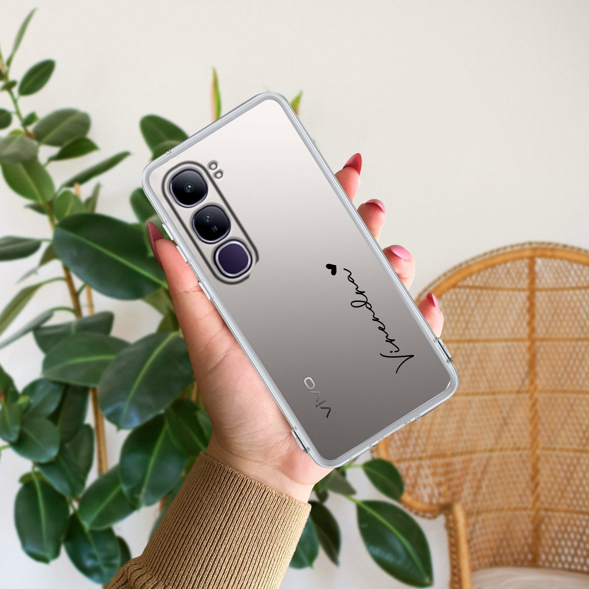 Customize Name Anti Yellow Case For Vivo Y400 5G