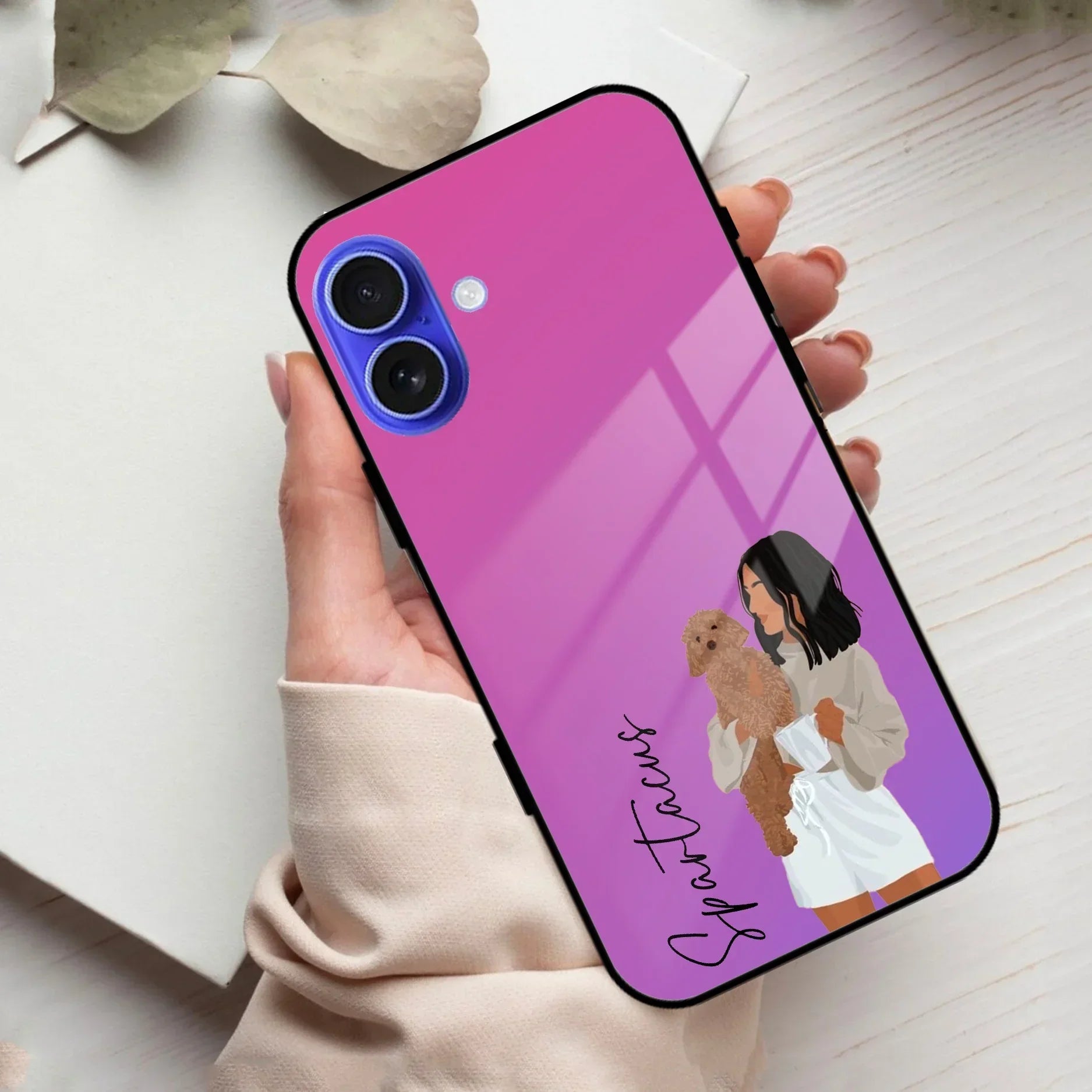 Customize Pet Name Glass Case For iPhone - ShopOnCliQ