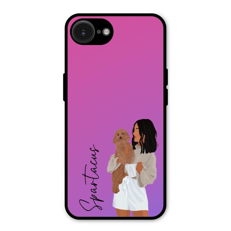Customize Pet Name Glass Case For iPhone 16e